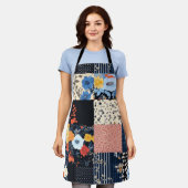  Bloempatchwork Patchwork Pattern (9) Schort (Gedragen)