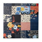  Bloempatchwork Patchwork Pattern (9) Tegeltje (Voorkant)