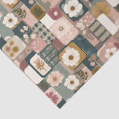 Bloempatchwork Patroon weefsel papier (Detail)