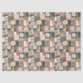 Bloempatchwork Patroon weefsel papier (Voorkant)