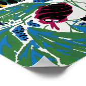  bloempatronen III Klein Poster (Hoek)