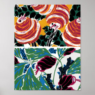 bloempatronen III Klein Poster