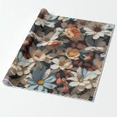 Bloempatroon 14 | Inpakpapier (Uitgerold)