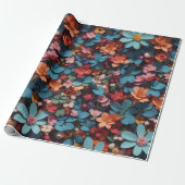 Bloempatroon 6 | Inpakpapier (Uitgerold)