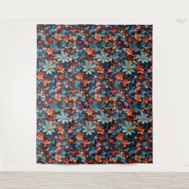 Bloempatroon 6 tapijt wandkleed