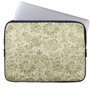Bloempatroon Antiek Damask Paisley Laptop Sleeve