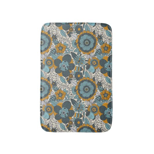  bloempatroon badmat (Voorkant Verticaal)