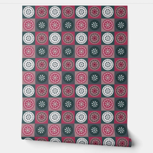 bloempatroon behang (Afrollen)