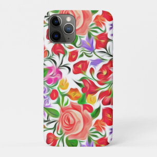 bloempatroon iPhone 11 pro hoesje