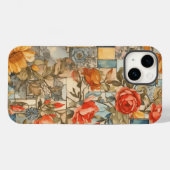 Bloempatroon Collage Esthetische Waterverf Bloemen Case-Mate iPhone Case (Achterkant (horizontaal))