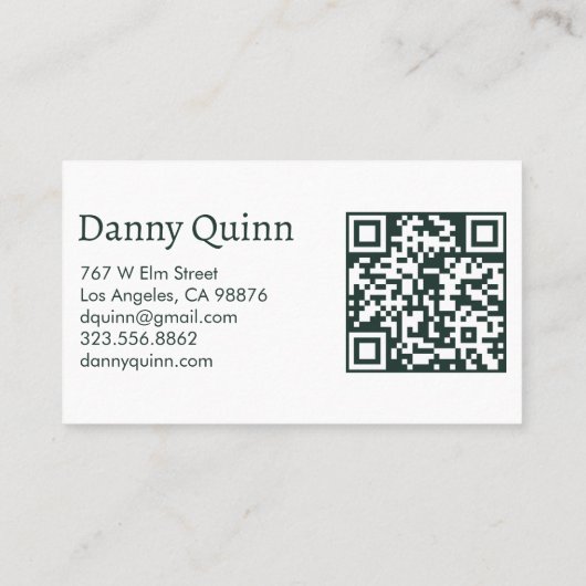 Bloempatroon Elegant Botanisch Roze Groen Visitekaartje (Achterkant)