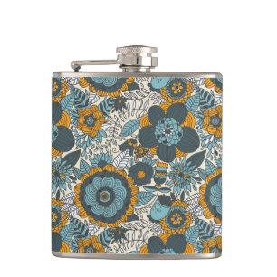  bloempatroon heupfles