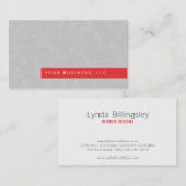  Bloempatroon II/Rode Bar Visitekaartje (Voorkant / Achterkant)