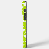 Bloempatroon in Lime Groen en Wit Case-Mate iPhone Case (Achterkant / Links)