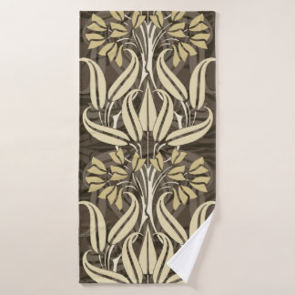 bloempatroon in moderne stijl badhanddoek