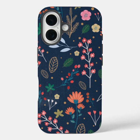 Bloempatroon kleurrijk ontwerp Case-Mate iPhone case (Achterkant)