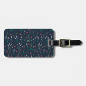 Bloempatroon Lente Bloemen Bagagelabel (Voorkant horizontaal)