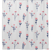 Bloempatroon Lente Bloemen Douchegordijn (Voorkant)
