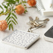 Bloempatroon Lente Bloemen Sleutelhanger (Zijkant)