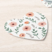 Bloempatroon Papier Onderzetter (Gekanteld)