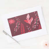 Bloempatroon. Rechthoekige Sticker (Envelop)