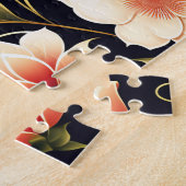 Bloempatroon Schattigee bloemen Legpuzzel (Zijkant)