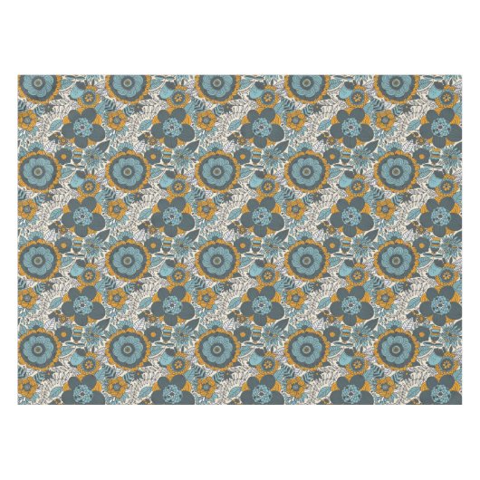  bloempatroon tafelkleed (Voorkant (Horizontaal))