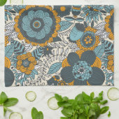 bloempatroon theedoek (Gevouwen)