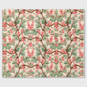 bloempatroon van de 19e eeuw cadeaupapier (Vlak)