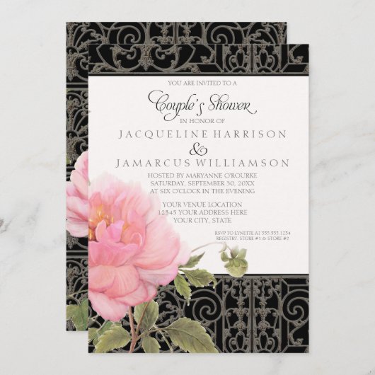 bloemperen botanische koppels schoeisel kaart (Voorkant / Achterkant)