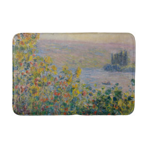 Bloemperken bij Vétheuil, Impressionistisch Landsc Badmat