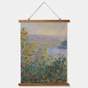 Bloemperken bij Vétheuil, Impressionistisch Landsc Hangend Wandkleed