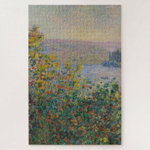 Bloemperken bij Vétheuil, Impressionistisch Landsc Legpuzzel