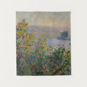 Bloemperken bij Vétheuil, Impressionistisch Landsc Wandkleed