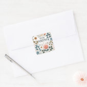 Bloempositiviteit Vierkante Sticker (Envelop)