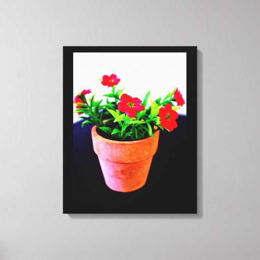 Bloempotje Canvas Afdruk (Voorkant)