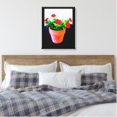 Bloempotje Canvas Afdruk (Insitu (Slaapkamer))
