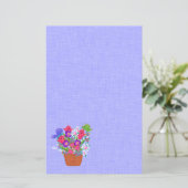 Bloempotten en vlinders (Staand voorkant)