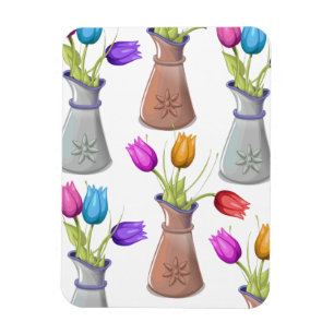 Bloempotten Patroon Magneet