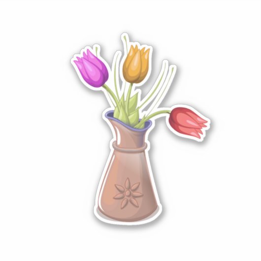 Bloempotten Sticker (Voorkant)