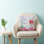 Bloemprint gooi kussen, bloemkussen, kussen (Stoel)