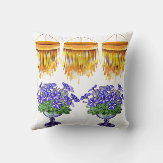 Bloemprint gooi kussen,  bloemkussen, kussen