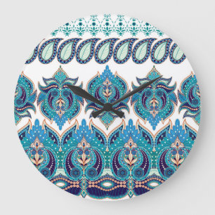 bloemranden: Paisley Design Grote Klok