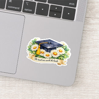 Bloemrijk afstudeercadeau Cute Watercolor Afstudee Sticker