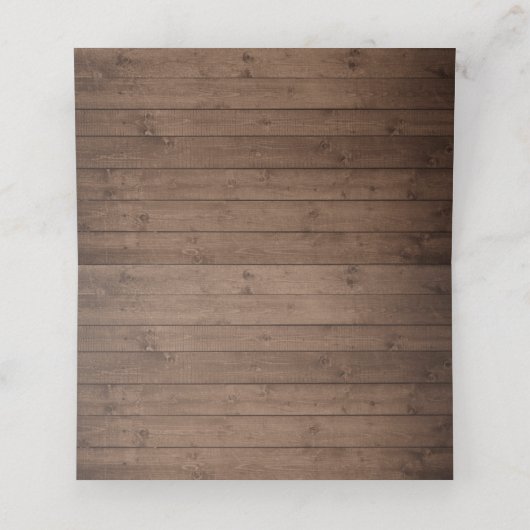 Bloemrijk Burgundy Rustiek Houten Kant Lichten Bru (Binnenkant ongevouwen)