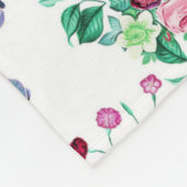 Bloemrijk en mooie vlinders fleece deken (Hoek)