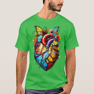 bloemrijk hart t-shirt