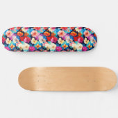 Bloemrijk Meerkleurig Bloemenpatroon-37566 Skateboard (Horizontaal)