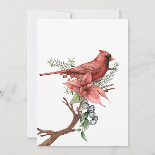 Bloemrijk Rustiek Rood en groen baby shower Kaart (Achterkant)