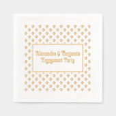 Bloemrijke achtergrond elke gelegenheid - Engageme Folie Servetten (Voorkant)